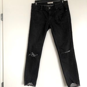 Free People Distressed Skinny Jeans Size 26